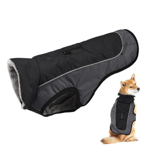 Hundemantel – wasserdichte Winterjacke für Hunde, warmer Fleece-Haustiermantel, hervorragende Qualität, für kaltes Wetter, Outdoor-Schutz für kleine und große Hunde, bequeme Winterkleidung für Hunde Hundemantel – wasserdichte Winterjacke für Hunde, warmer Fleece-Haustiermantel, hervorragende Qualität, für kaltes Wetter, Outdoor-Schutz für kleine und große Hunde, bequeme Winterkleidung für Hunde von Generisch