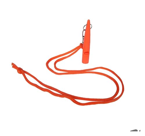Hundepfeife, Training mit Umhängeband, tragbare Welpenpfeife mit Umhängeband, für Haustiertraining, Hundetraining, Haustierzubehör (Orange) von Generisch