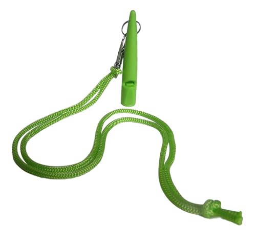 Hundepfeife, Training mit Umhängeband, tragbare Welpenpfeife mit Umhängeband, für Haustiertraining, Hundetraining, Haustierzubehör (grün) von Generisch