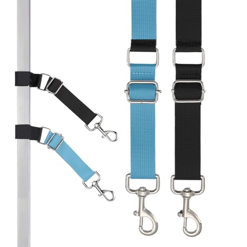 Hundepflegearm-Zubehör | 2er Set Pflegetisch-Schlaufen Mit Verstellbarem Nylon-Ring,Verstellbarer Nylon-Ringverlängerung Mit Stabilen Gurten, Trimmen Zubehör Für Kleine, Mittelgroße Und Große Hunderas von Generisch