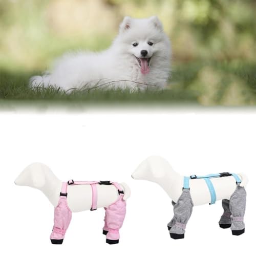 Hundepfoten-Leggings, Strapsstiefel für Hunde, Pfotenschutzschuhe, wasserdichte Schutzschuhe für Pfoten-Leggings von Generisch