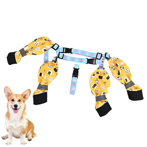 Hundepfotenstiefel-Leggings – Hundeschuhe | schützende Pfotenschutzstiefel | Allwetter-Hundehose | weiche Hundestiefel und Pfotenschutz | Hundesocken für kleine, mittelgroße und große Hunde Hundepfotenstiefel-Leggings – Hundeschuhe | schützende Pfotenschutzstiefel | Allwetter-Hundehose | weiche Hundestiefel und Pfotenschutz | Hundesocken für kleine, mittelgroße und große Hunde von Generisch
