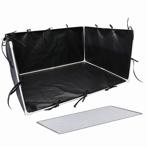 Hundepolsterpolster Tablett innen, Hundepee-Pad -Halter, Großes Hundedrüsenkastengehäuse, Tragbarer 600D Einstellbarer Haustier -Toilettenzaun wasserdicht, einfach sauber für Welpen Hundepolsterpolster Tablett innen, Hundepee-Pad -Halter, Großes Hundedrüsenkastengehäuse, Tragbarer 600D Einstellbarer Haustier -Toilettenzaun wasserdicht, einfach sauber für Welpen von Generisch