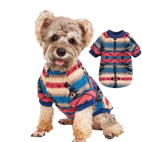 Hundepullover Wintermantel,Hundepullover Sweatshirt - Winter-Haustierkleidung | Dicker, Warmer Hunde-Winterpullover Im -Nationalstil, Winter-Haustierkleidung Für Welpen, Große Katzen von Generisch