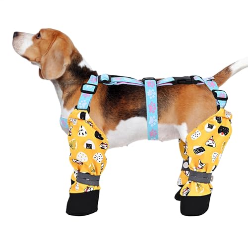 Hundeschuhe, schützende Hundestiefel, verstellbare Hundestiefel-Leggings, Hundepfotenschutz-Stiefel für Größe M und L Hundeschuhe, schützende Hundestiefel, verstellbare Hundestiefel-Leggings, Hundepfotenschutz-Stiefel für Größe M und L von Generisch