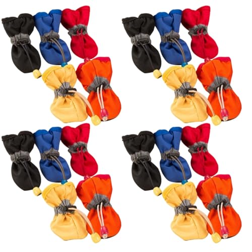 Hundeschuhe für Haustiere, wasserdicht, klein, weich, atmungsaktiv, rutschfest, passgenau, leicht verstellbar, für Katzen, ideal und kleine Hunde, 20 Stück Hundeschuhe für Haustiere, wasserdicht, klein, weich, atmungsaktiv, rutschfest, passgenau, leicht verstellbar, für Katzen, ideal und kleine Hunde, 20 Stück von Generisch