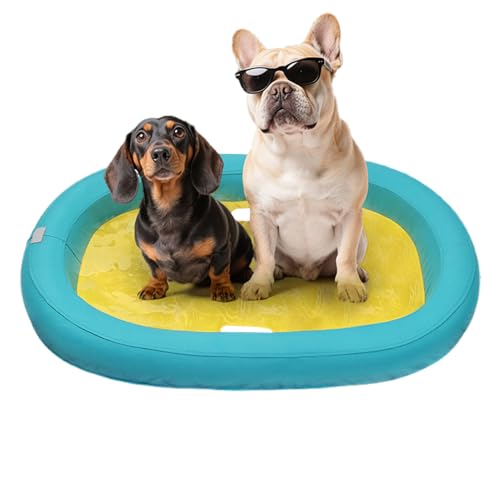 Hundeschwimmer für den See – weiches Floß für heiße – Welpen-Schwimmmatte, auslaufsicher, Outdoor-Wasserspielzubehör für Garten, Fluss, See, Aktivitätsunterstützung Hundeschwimmer für den See – weiches Floß für heiße – Welpen-Schwimmmatte, auslaufsicher, Outdoor-Wasserspielzubehör für Garten, Fluss, See, Aktivitätsunterstützung von Generisch