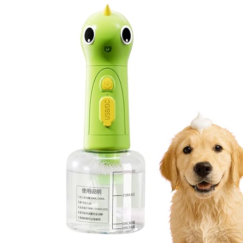 Hundeshampoo-Sprüher | Elektrischer schäumender Shampoospender | Niedliches, effizientes Badezubehör mit Präzisionsskala für Badezimmer, Badewanne, Küchenspüle Hundeshampoo-Sprüher | Elektrischer schäumender Shampoospender | Niedliches, effizientes Badezubehör mit Präzisionsskala für Badezimmer, Badewanne, Küchenspüle von Generisch