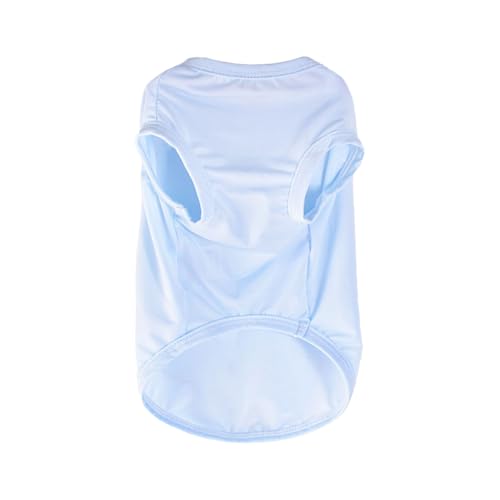 Hundeshirt Sommer, Kühlwesten für Hunde, Hund UV-Schutz T-Shirt Haustier T-Shirts für Kleine Mittlere Hunde Katze Haustier Kleidung für Chihuahua Yorkie (Hellblau, M) von Generisch