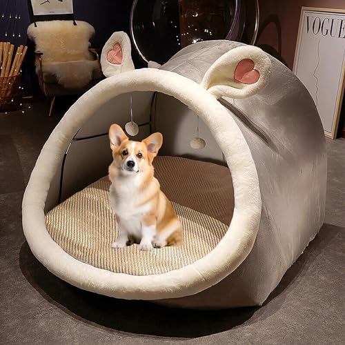 Hundesofa Bett - Beruhigende Plüsch-Hundematte, abnehmbarer, waschbarer Bezug, Möbelschutz für große, mittelgroße kleine Hunde und Katzen, großer Platz zum Ausruhen und Entspannen Hundesofa Bett - Beruhigende Plüsch-Hundematte, abnehmbarer, waschbarer Bezug, Möbelschutz für große, mittelgroße kleine Hunde und Katzen, großer Platz zum Ausruhen und Entspannen von Generisch