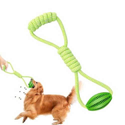 Hundespielzeug mit Ball auf Seil, Hundespielzeug für große Rassen, interaktiver Futterspender, Baumwollknoten, Haustier-Kauzubehör für einfaches Werfen Hundespielzeug mit Ball auf Seil, Hundespielzeug für große Rassen, interaktiver Futterspender, Baumwollknoten, Haustier-Kauzubehör für einfaches Werfen von Generisch