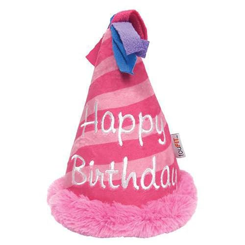 Hundespielzeug zum Geburtstag, niedlicher Hut, Kuchen, Plüschtier – Geburtstagsgeschenk für Jungen, Mädchen, Welpen, Cupcakes, Plüsch-Geschenk, langlebig, waschbar, Plüsch-Spielzeug für von Generisch