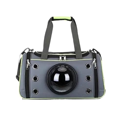 Hundetasche, tragbar, für Katzen, Hunde, Handtasche, Crossbody, atmungsaktiv, große Kapazität, kleine Tragetaschen, Rucksack (grün, 51 x 28 x 26 cm) von Generisch