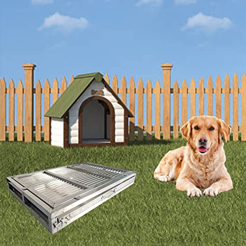 Hundetöpfchentrainingspad – Metall Indoor/Outdoor Katzentoilette, leicht zu reinigende Haustier-WC, Bodenschutz, Hausbruchlösung, 304 Edelstahl von Generisch
