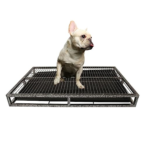 Hundetoilette aus Metall, für den Innenbereich, Welpentrainingstoilette, tragbare Haustier-Töpfchenunterlage, Hundetoilette, leicht zu reinigen, Klo-Haustiertoilette, für kleine mittelgroße Hunde Hundetoilette aus Metall, für den Innenbereich, Welpentrainingstoilette, tragbare Haustier-Töpfchenunterlage, Hundetoilette, leicht zu reinigen, Klo-Haustiertoilette, für kleine mittelgroße Hunde von Generisch