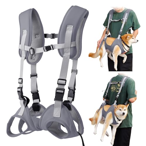 Hundetragerucksack, tragbare Tragetasche für ältere Hunde, Unterstützung für Gelenkverletzungen, Arthritis & Mobilität, ideal für unterstütztes Gehen & Outdoor-Abenteuer von Generisch
