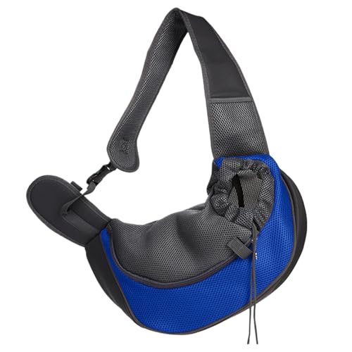 Hundetragetasche, Haustiertragetasche, Hundetragetasche mit verstellbarem Schultergurt, Atmungsaktive Mesh-Haustier-Rutsch-Schultertasche für kleine Hunde, Katzen, Welpen von Generisch