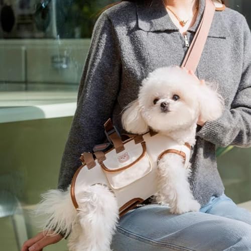 Hundetransporttasche,EIN-Schultergurt Für Kleine Hunde Bis 8 Kg - Horizontale Aufbewahrung Für Reisen, Outdoor-Aktivitäten Und Täglichen Gebrauch Mit Hund von Generisch