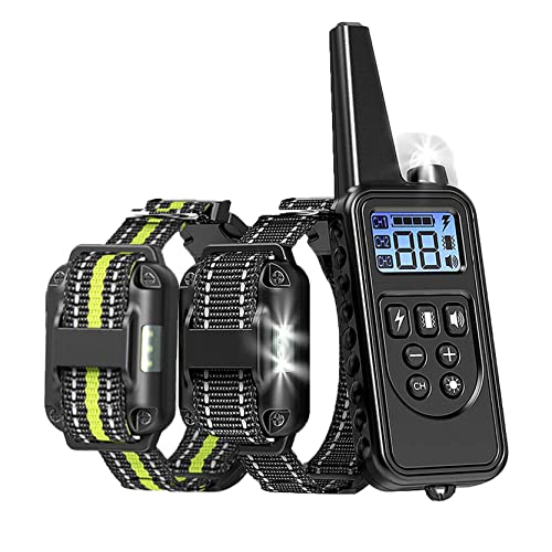 Hundeverhaltensmanagement-Halsband, wasserdicht, Hundespielzeug, Multi-Mode, 2600ft Reichweite, für alle Hundetypen, einstellbar. (p11) von Generisch