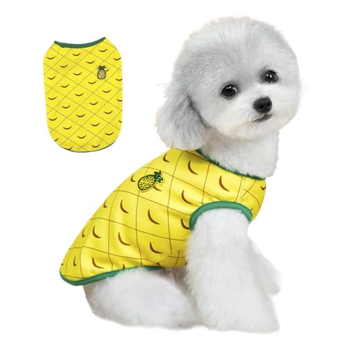 Hundeweste, Hunde Sommerkleidung - Haustierpupfweste | Weiches atmungsaktives Hundekatze -Hemd, süße Wassermelon -Ananas -Outfit -Kleidung für kleine bis große Hunde Katzen Welpen Hundeweste, Hunde Sommerkleidung - Haustierpupfweste | Weiches atmungsaktives Hundekatze -Hemd, süße Wassermelon -Ananas -Outfit -Kleidung für kleine bis große Hunde Katzen Welpen von Generisch