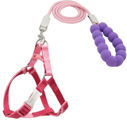 Hundeweste Typ Traktionsseil für große mittlere und kleine Teddy Corgi Chai Brustgurt Anti-Rutschkragen Gehseil (Rosa,60-80cm) von Generisch