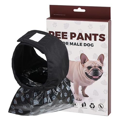 Hundewindeln für männliche Welpen, verstellbare Trainingsbandagen, auslaufsichere -Pads mit Nachfüllpackungen, Schutz für drinnen und draußen, Reisen, Spazierengehen, Wohnung, Auto, Picknick von Generisch