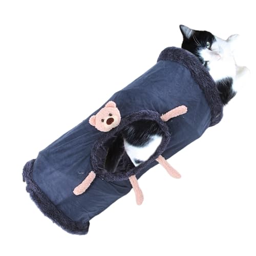 Indoor Cat Play Tunnel - Fun Cat Activity Hideaway Interaktives Katzenspielzeug | Zusammenklappbarer Katzentunnel, Katzenhöhle, Faltbare Big Pet Tunnel mit Gucklöchern für Kätzchen und erwachsene Indoor Cat Play Tunnel - Fun Cat Activity Hideaway Interaktives Katzenspielzeug | Zusammenklappbarer Katzentunnel, Katzenhöhle, Faltbare Big Pet Tunnel mit Gucklöchern für Kätzchen und erwachsene von Generisch