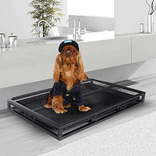 Indoor Dog Potty Tray for Small Medium Dogs, Portable Puppy Training Toilet with Pad Holder, Ideal for Housebreaking in Apartments, Balconies, Outdoor Use Indoor Dog Potty Tray for Small Medium Dogs, Portable Puppy Training Toilet with Pad Holder, Ideal for Housebreaking in Apartments, Balconies, Outdoor Use von Generisch