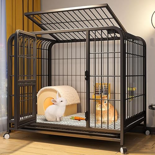 Indoor Kaninchenstall Hasenkäfig Eisenkonstruktion Einfache Montage für kleine Haustiere Indoor Kaninchenstall Hasenkäfig Eisenkonstruktion Einfache Montage für kleine Haustiere von Generisch