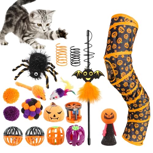 Indoor-Katzentunnel, interaktiver Katzentunnel | Halloween Haustier Katzenspielzeug Set Tunnel faltbar - Reduzieren Sie die Langeweile bei Haustieren und Katzen im Innenbereich. Ganzjahres-Spielmöbel Indoor-Katzentunnel, interaktiver Katzentunnel | Halloween Haustier Katzenspielzeug Set Tunnel faltbar - Reduzieren Sie die Langeweile bei Haustieren und Katzen im Innenbereich. Ganzjahres-Spielmöbel von Generisch