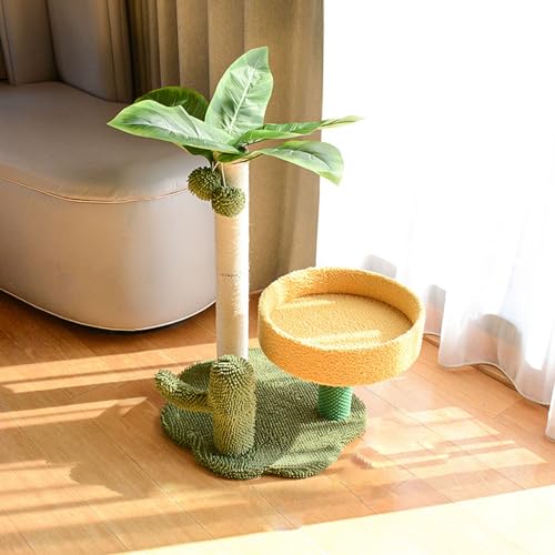 Indoor Kratzbaum Kokos Klettergerüst mit Sisal-Kratzbaum, Sitzstange & Sprungplattform - Großes Aktivitätszentrum für kleine Katzen, niedliche Katzenmöbel Indoor Kratzbaum Kokos Klettergerüst mit Sisal-Kratzbaum, Sitzstange & Sprungplattform - Großes Aktivitätszentrum für kleine Katzen, niedliche Katzenmöbel von Generisch