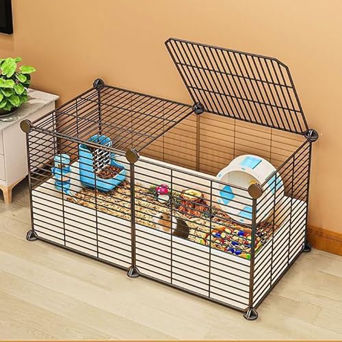 Indoor Outdoor Haustier Laufstall Gehege Abnehmbarer Käfig für Katzen Hunde Kleintiere Sicheres Spielplatz Haus von Generisch