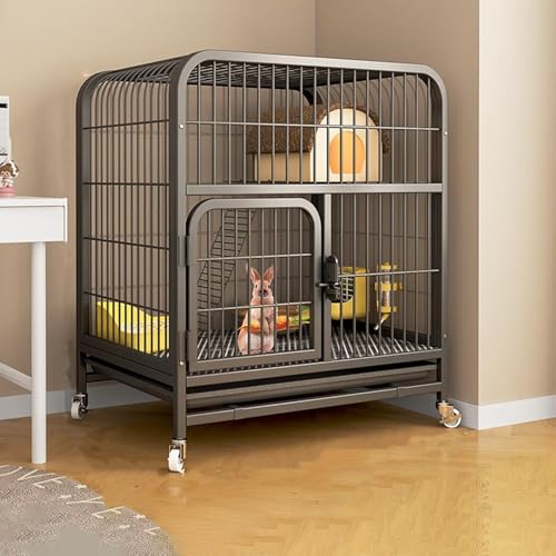 Indoor Pet Cage auf Rädern - Easy Clean Großes Haus mit Auslauf & Plattform, inklusive Zubehör für Komfort, schnelle Montage Indoor Pet Cage auf Rädern - Easy Clean Großes Haus mit Auslauf & Plattform, inklusive Zubehör für Komfort, schnelle Montage von Generisch