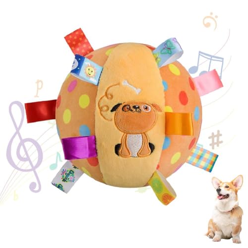 Interaktiver Ball Hundespielzeug für aggressive Kauer, Training, Dekompression, bissfest, Spielzeug, Haustier-B0B5 Glocken, Zubehör, Griff Hund mit Interaktiver Ball Hundespielzeug für aggressive Kauer, Training, Dekompression, bissfest, Spielzeug, Haustier-B0B5 Glocken, Zubehör, Griff Hund mit von Generisch