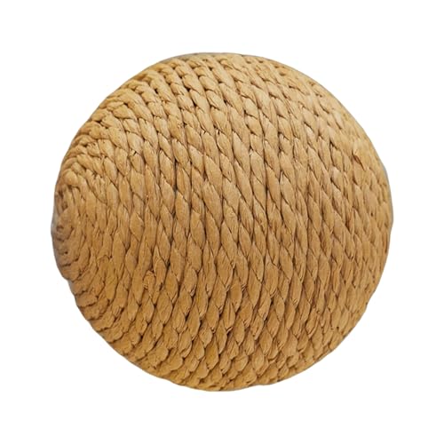 Interaktiver Katzenballspielzeug - Natural Sisal CRODING BALL Mit Klang Für Katzen, Kätzchen | Natural Sisal Scratchball, Großes Rollendes Haustierspielzeug, Umweltfreundliche Kaninchenball, Lustige Interaktiver Katzenballspielzeug - Natural Sisal CRODING BALL Mit Klang Für Katzen, Kätzchen | Natural Sisal Scratchball, Großes Rollendes Haustierspielzeug, Umweltfreundliche Kaninchenball, Lustige von Generisch