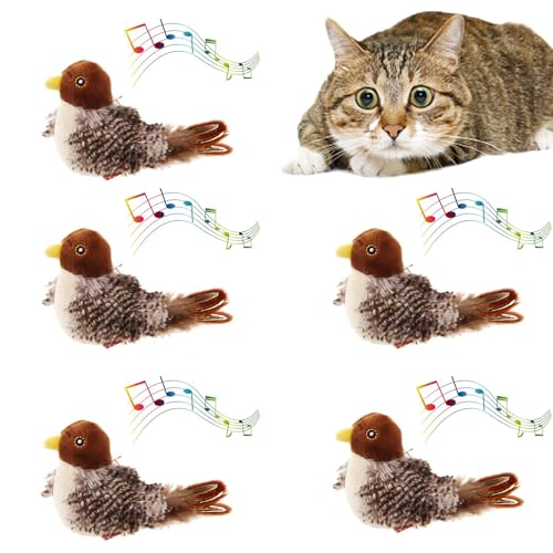 Interaktives Federspielzeug Für Katzen - 1/2/3/5 Stück Simulierter Zwitschernder Vogel | Simulation Vogel Katzenspielzeug | Melody Chaser Haustier Vogelspielzeug | Plüschtiere Für Kitty Übungen Interaktives Federspielzeug Für Katzen - 1/2/3/5 Stück Simulierter Zwitschernder Vogel | Simulation Vogel Katzenspielzeug | Melody Chaser Haustier Vogelspielzeug | Plüschtiere Für Kitty Übungen von Generisch