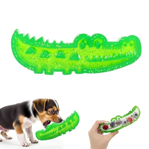 Interaktives Hunde-Puzzle-Spielzeug, Krokodil Slow Feeder, Kau- und Apportierspielzeug für kleine, mittelgroße und große Hunde (klein + groß) von Generisch