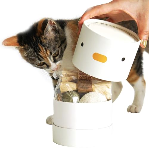 Interaktives Kätzchen-Kauspielzeug-Set – niedlich, natürlich und tragbar für Zahnreinigungsspaß von Generisch