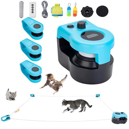 Interaktives Katzenspielzeug – Smart Feather Mouse Spielzeug für Indoor-Katzen – Automatisches und ferngesteuertes Katzenjagd-Laufband – Fesselnder Spaß für gelangweilte Kätzchen und Welpen Interaktives Katzenspielzeug – Smart Feather Mouse Spielzeug für Indoor-Katzen – Automatisches und ferngesteuertes Katzenjagd-Laufband – Fesselnder Spaß für gelangweilte Kätzchen und Welpen von Generisch