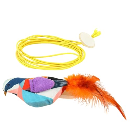 Interaktives Vogel-Katzenspielzeug, Quietschspielzeug für Katzen, interaktives Katzenspielzeug für den Innenbereich, realistisches Spielzeug für Katzen mit Vogelgeräuschen Interaktives Vogel-Katzenspielzeug, Quietschspielzeug für Katzen, interaktives Katzenspielzeug für den Innenbereich, realistisches Spielzeug für Katzen mit Vogelgeräuschen von Generisch