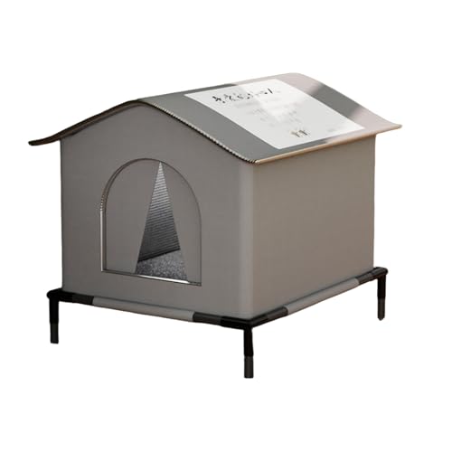 Isoliertes Katzenhaus für draußen, wasserdichter, Warmer Katzenunterstand für den Winter mit erhöhtem Boden, wetterfester, beheizter Hundeunterstand für kleine Hunde, Isoliertes Katzenhaus für draußen, wasserdichter, Warmer Katzenunterstand für den Winter mit erhöhtem Boden, wetterfester, beheizter Hundeunterstand für kleine Hunde, von Generisch