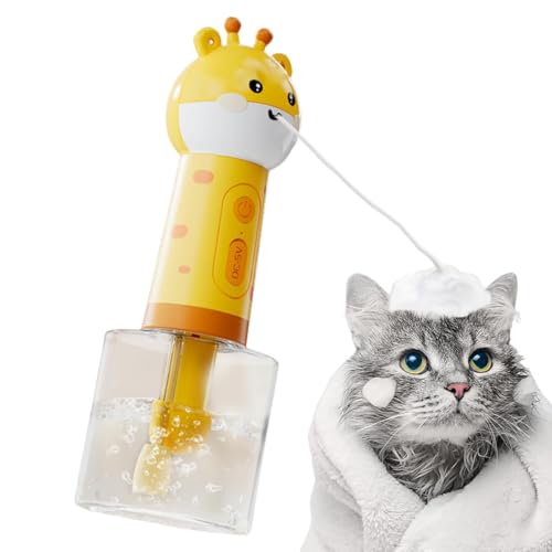 Kabelloser Haustier-Shampoo-Schäumer, Hand-Schaumspender für Hunde und Katzen, schnell reicher Schaumgenerator für die Badepflege, tragbares Design Kabelloser Haustier-Shampoo-Schäumer, Hand-Schaumspender für Hunde und Katzen, schnell reicher Schaumgenerator für die Badepflege, tragbares Design von Generisch