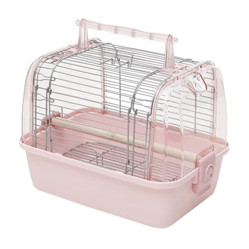 Käfig für Vögel, kleiner Vogelkäfig, mit Handtasche, für Spaziergänge, Party, Kurztrip, für kleine und mittelgroße Haustiere (Grün) von Generisch