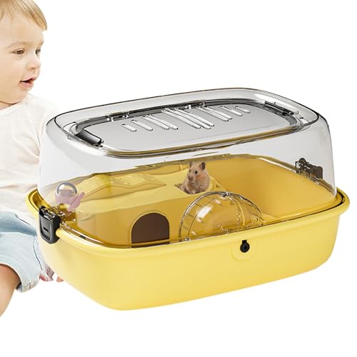 Käfige Und Lebensräume Für Hamster - 17x12 X 10 Zoll Käfig Für Zwerghamster | Unterhaltsame Interaktive Häusliche Lebensräume Für Hamster Und Mauser, Brillanter -Lebensraum, Tragbares Transport von Generisch