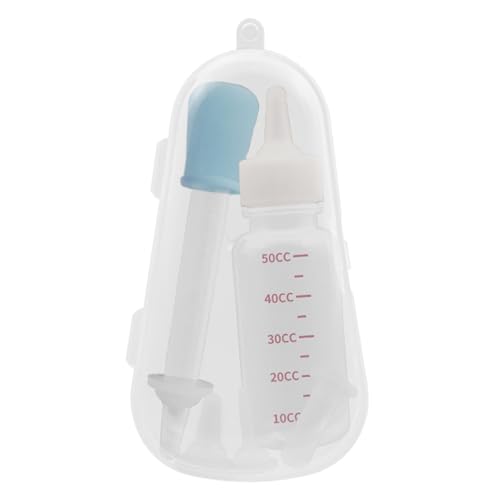 Kätzchenflaschen für Pflege, Welpenpflegeflasche Kätzchenmilchflasche, Clear Scal Cat Feeding Flasche mit Brustwarzen für Neugeborene Kätzchen, Welpen, Kaninchen, kleine Tiere, Eichhörnchen von Generisch