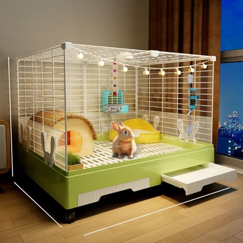 Kaninchenkäfig, Kleintier-Lebensraum für Meerschweinchen, Frettchen, Chinchilla, Kätzchen, Kaninchenstall für den Innenbereich Kaninchenkäfig, Kleintier-Lebensraum für Meerschweinchen, Frettchen, Chinchilla, Kätzchen, Kaninchenstall für den Innenbereich von Generisch