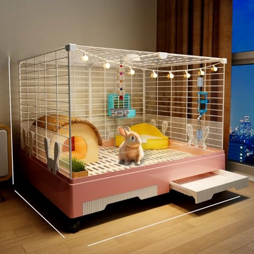 Kaninchenkäfig, Kleintier-Lebensraum für Meerschweinchen, Frettchen, Chinchilla, Kätzchen, Kaninchenstall für den Innenbereich von Generisch