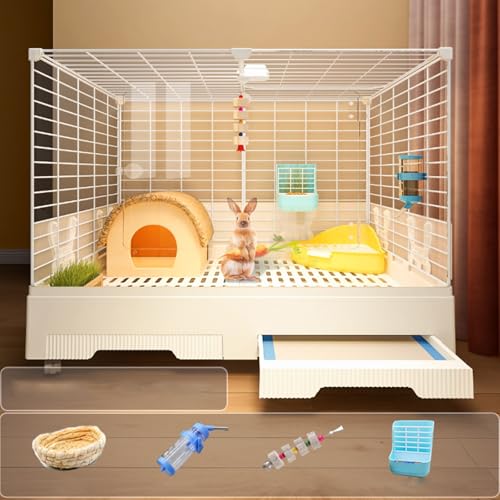 Kaninchenkäfig Indoor für Kleintiere Abnehmbarer Metall Bunny Laufstall in Gelb für Frettchen Kätzchen Chinchilla Eichhörnchen DIY Haustier Käfig Zubehör Kaninchenkäfig Indoor für Kleintiere Abnehmbarer Metall Bunny Laufstall in Gelb für Frettchen Kätzchen Chinchilla Eichhörnchen DIY Haustier Käfig Zubehör von Generisch