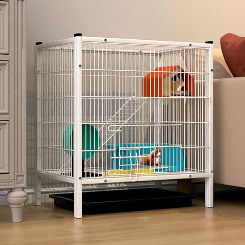 Kaninchenkäfig für den Innenbereich, robust, Metall, offene Oberseite, Kleintierstall für Frettchen, Chinchillas, Katzen, Hunde, Übung, Spielhaus, Haustier-Lebensraum von Generisch