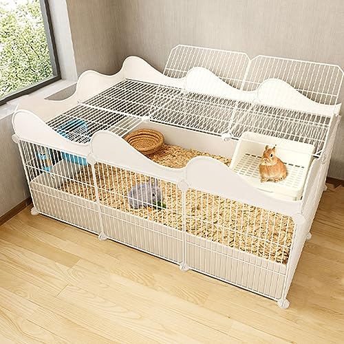 Kaninchenstall Indoor für 1-2 Katzen Indoor DIY Zwinger Kiste für 2 Kaninchen, Metalldraht Kleintierkäfig Haustiergehege, Großer Übungsplatz Ideal Kleintier Kaninchenstall Indoor für 1-2 Katzen Indoor DIY Zwinger Kiste für 2 Kaninchen, Metalldraht Kleintierkäfig Haustiergehege, Großer Übungsplatz Ideal Kleintier von Generisch